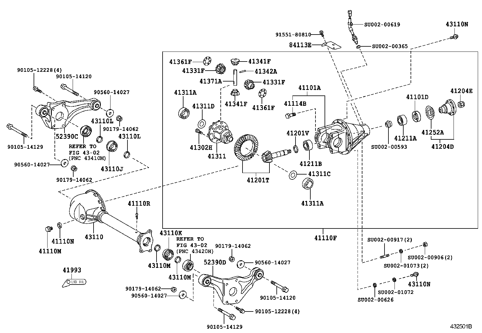  DYNA TOYOACE |  FRONT AXLE HOUSING DIFFERENTIAL