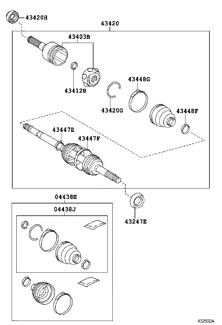  DYNA TOYOACE |  FRONT DRIVE SHAFT