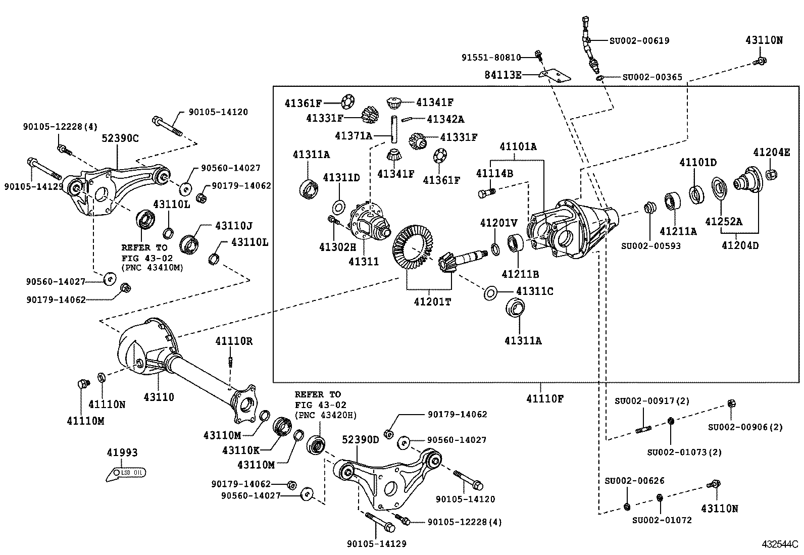  DYNA TOYOACE |  FRONT AXLE HOUSING DIFFERENTIAL