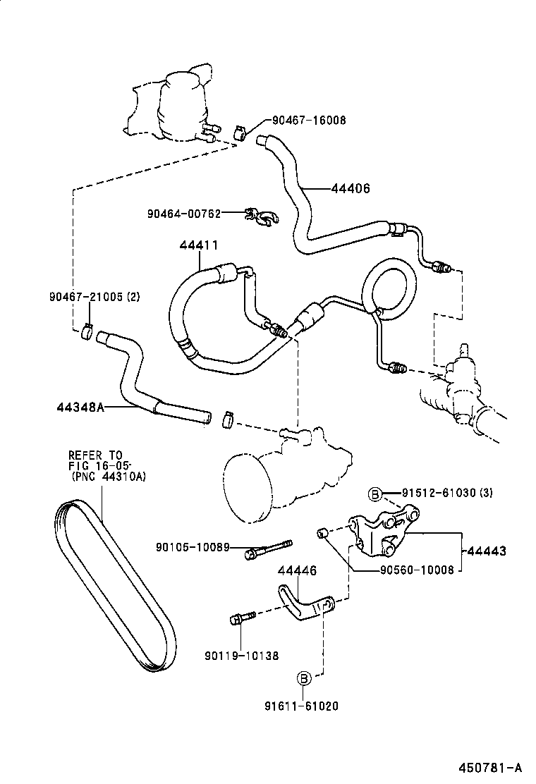  CROWN COMFORT SED |  POWER STEERING TUBE
