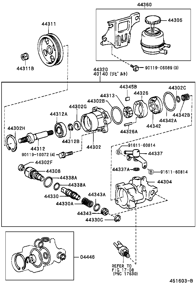  CROWN COMFORT SED |  VANE PUMP RESERVOIR POWER STEERING