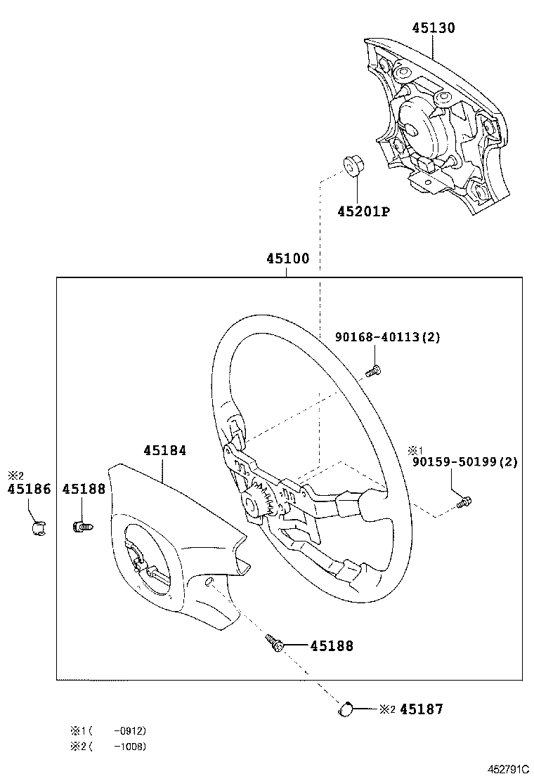  CROWN COMFORT SED |  STEERING WHEEL