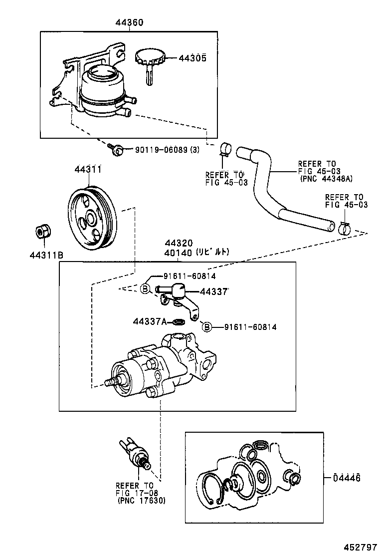  CROWN COMFORT SED |  VANE PUMP RESERVOIR POWER STEERING