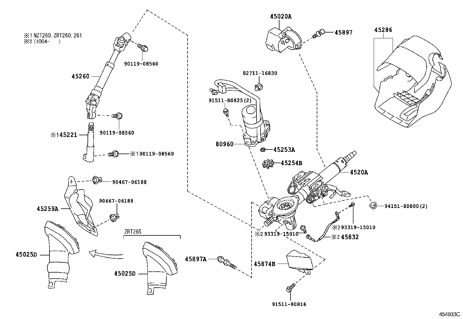  PREMIO ALLION |  STEERING COLUMN SHAFT