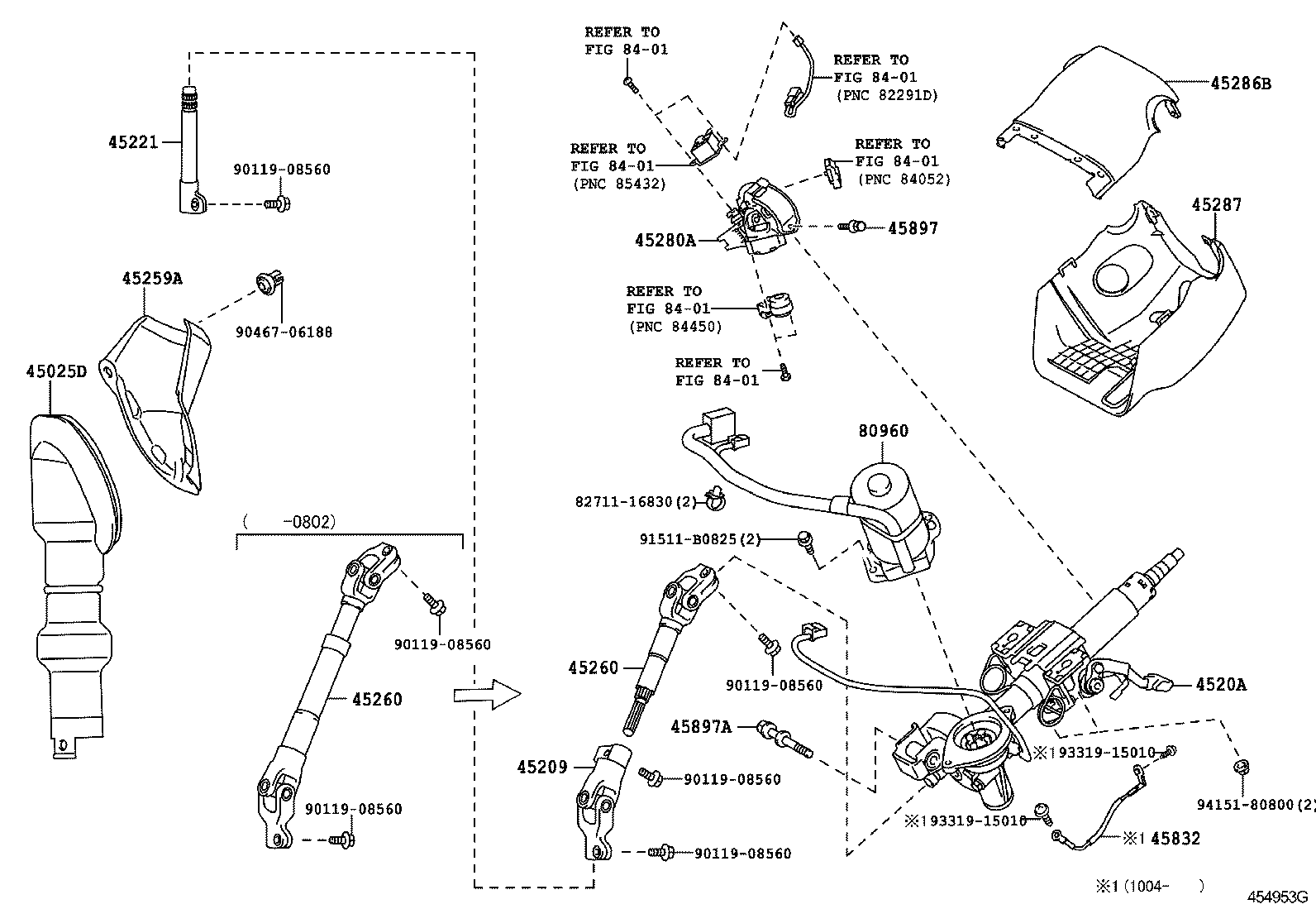  NOAH VOXY |  STEERING COLUMN SHAFT