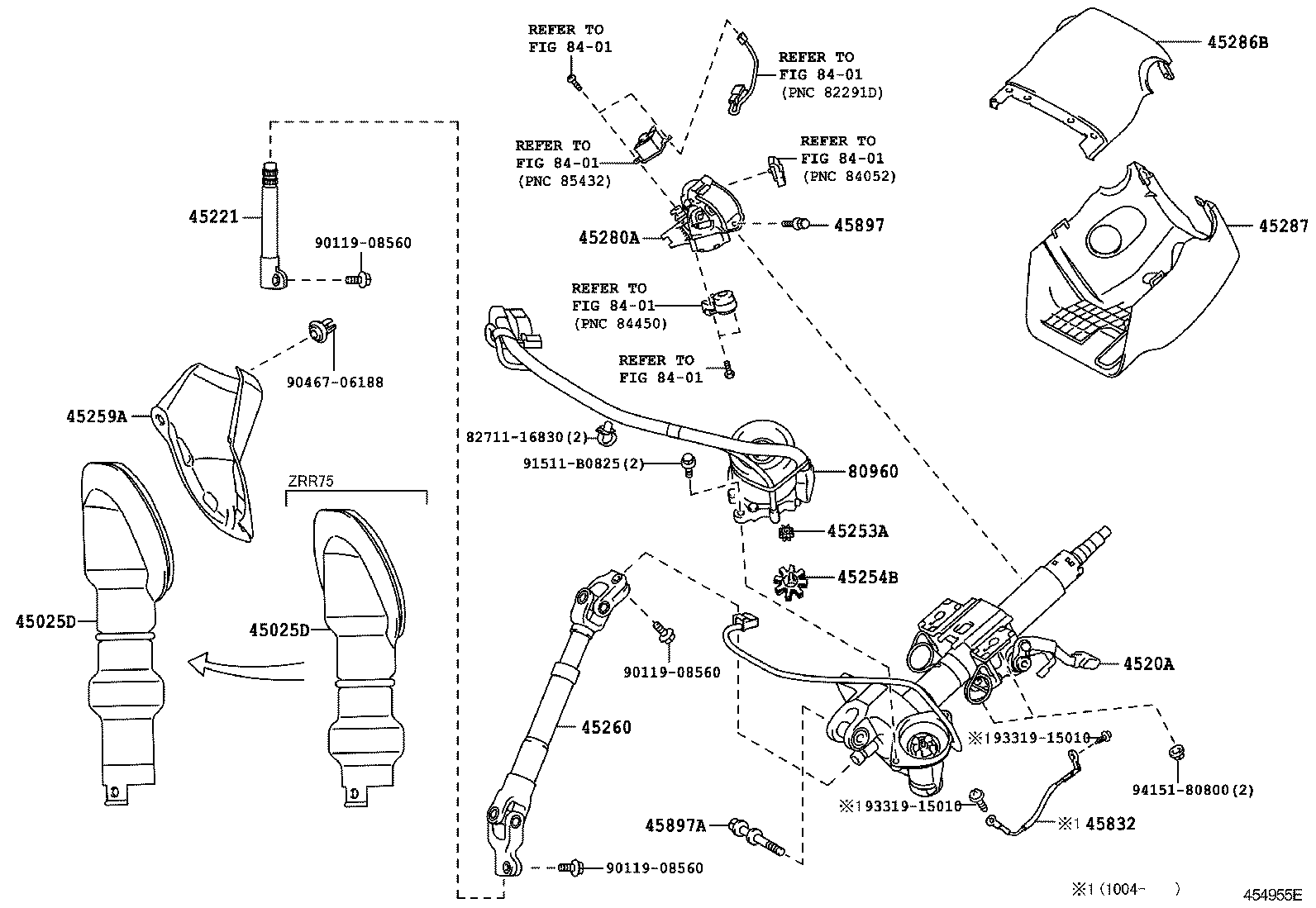  NOAH VOXY |  STEERING COLUMN SHAFT