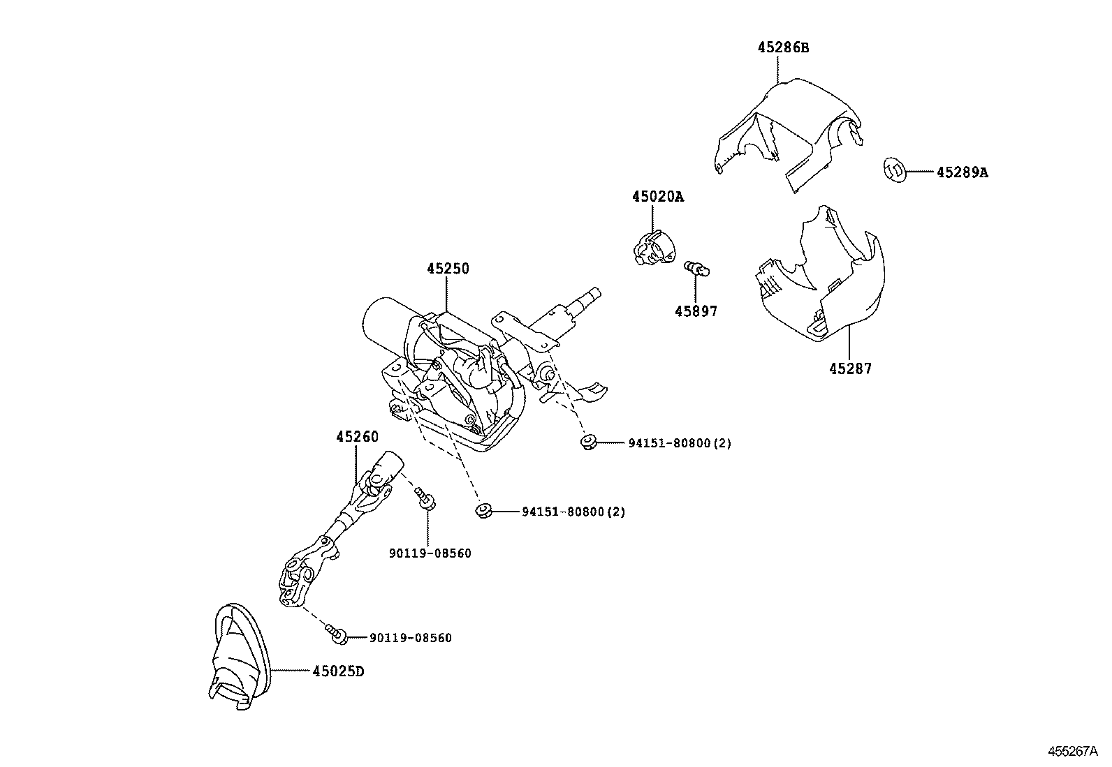  IQ |  STEERING COLUMN SHAFT
