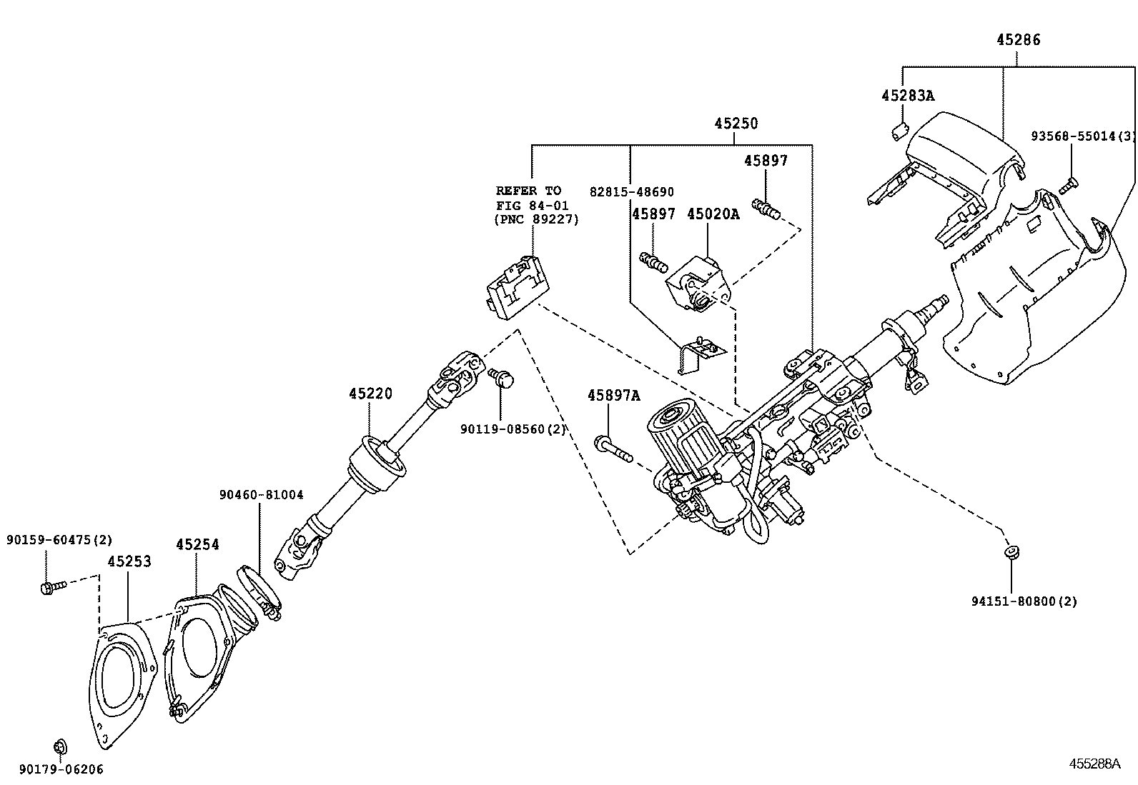 RX270 350 450H |  STEERING COLUMN SHAFT