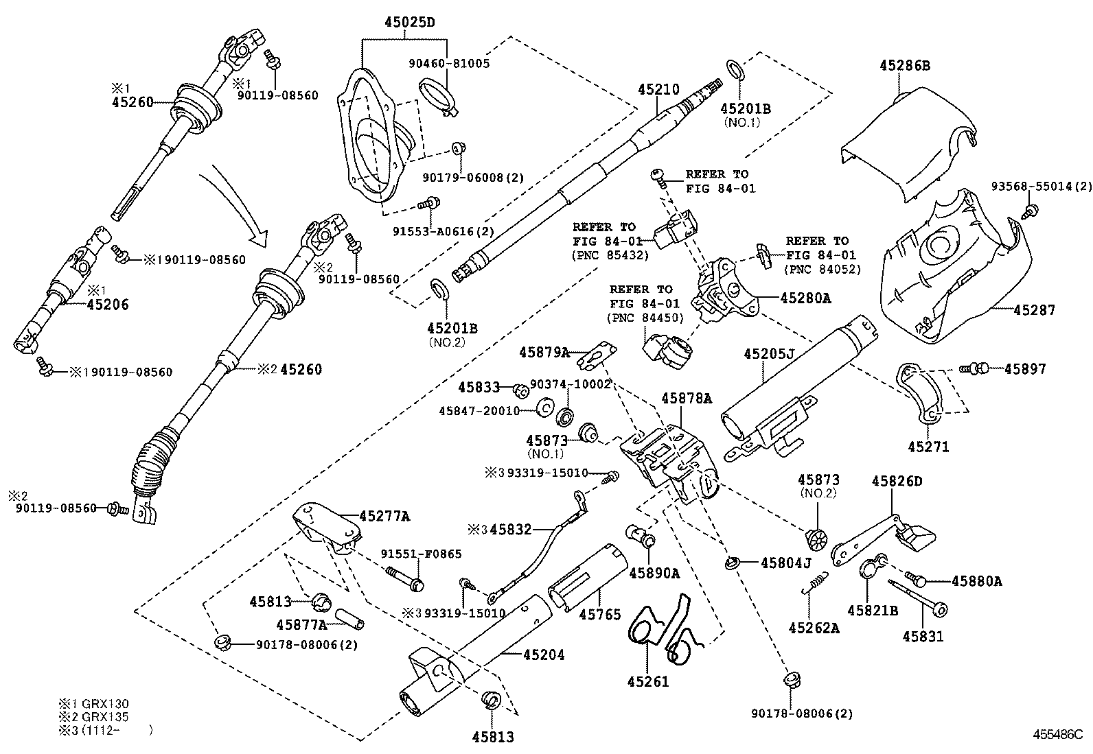  MARK X |  STEERING COLUMN SHAFT