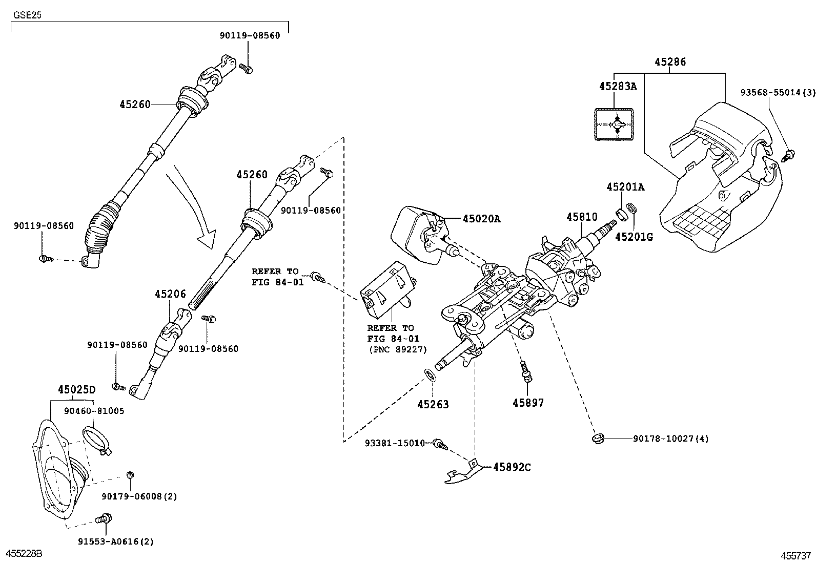  IS250 350 |  STEERING COLUMN SHAFT