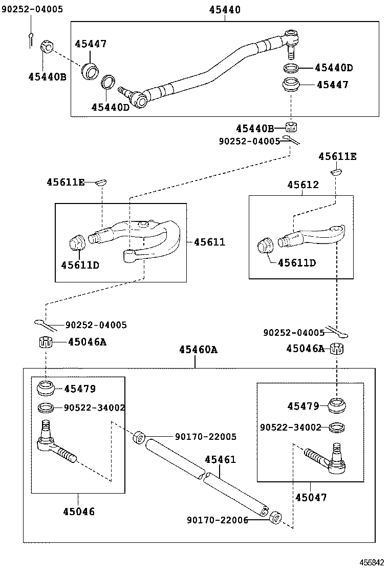  DYNA TOYOACE HV |  FRONT STEERING GEAR LINK