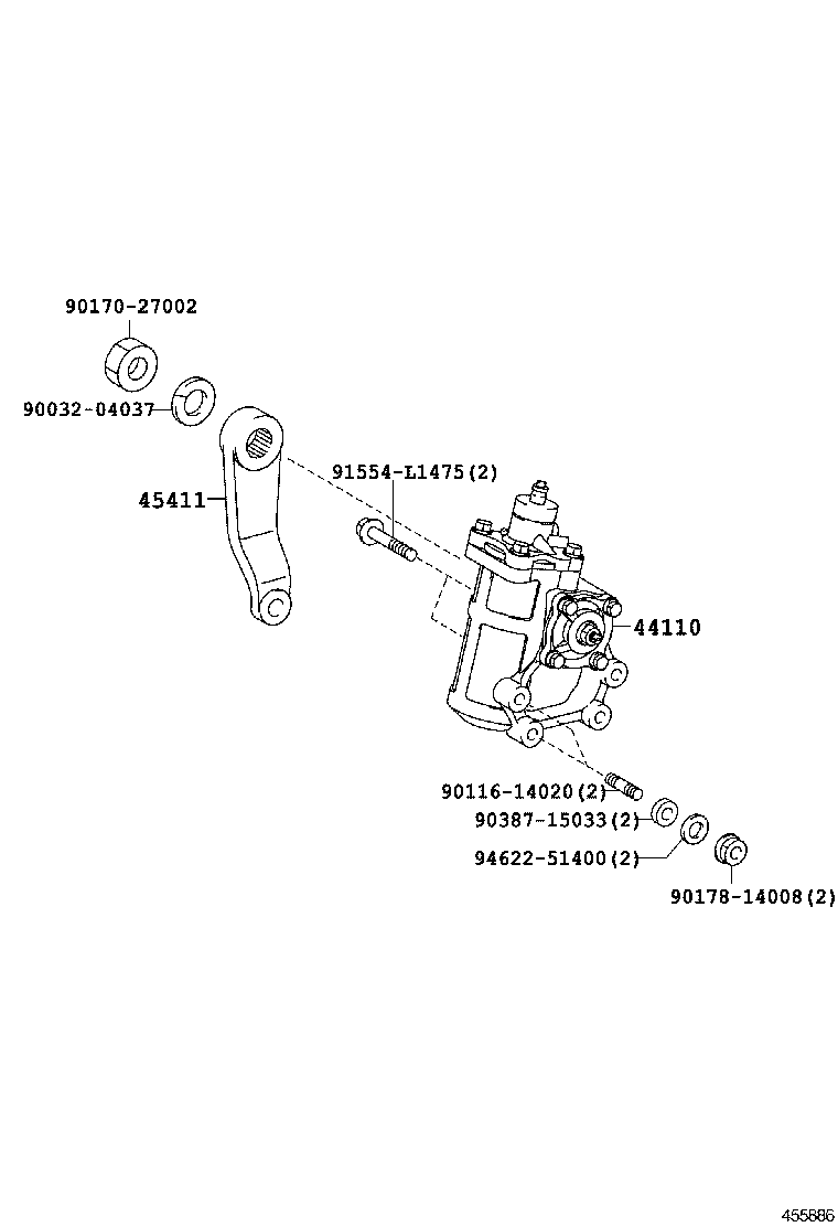  DYNA TOYOACE |  FRONT STEERING GEAR LINK