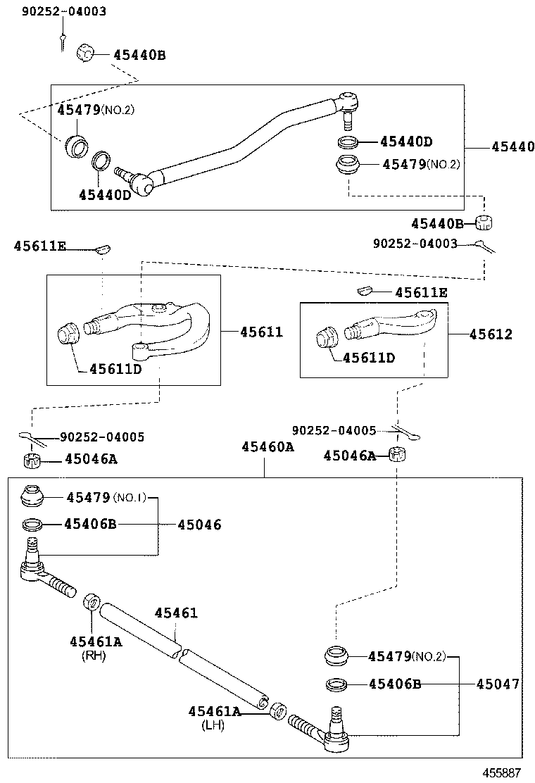  DYNA TOYOACE |  FRONT STEERING GEAR LINK