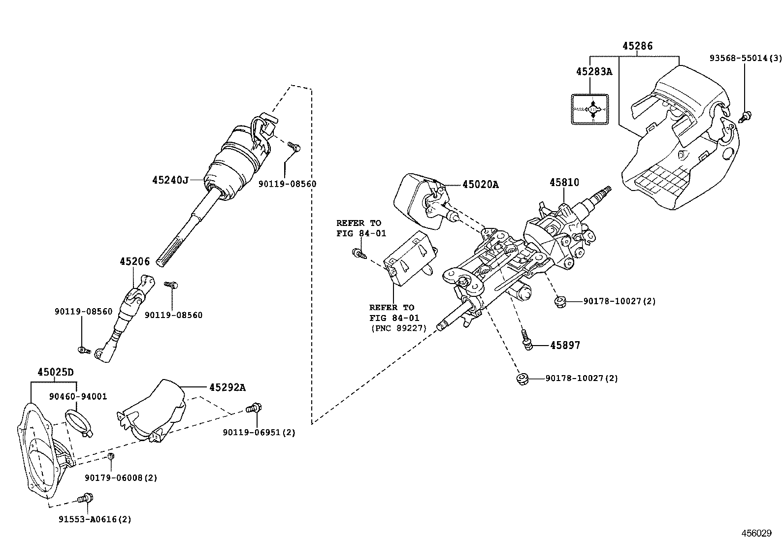  GS250 350 450H |  STEERING COLUMN SHAFT
