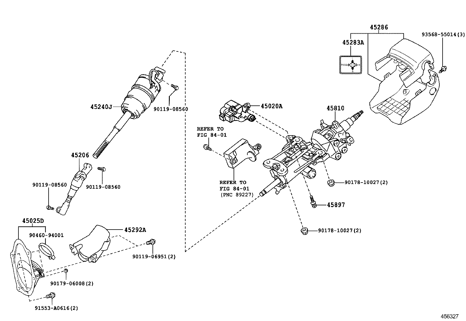  IS250 350 300H |  STEERING COLUMN SHAFT