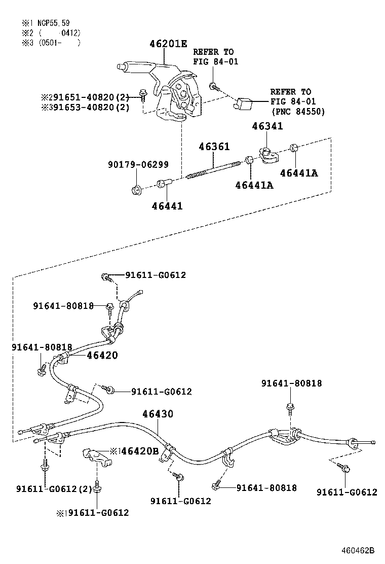  PROBOX SUCCEED |  PARKING BRAKE CABLE