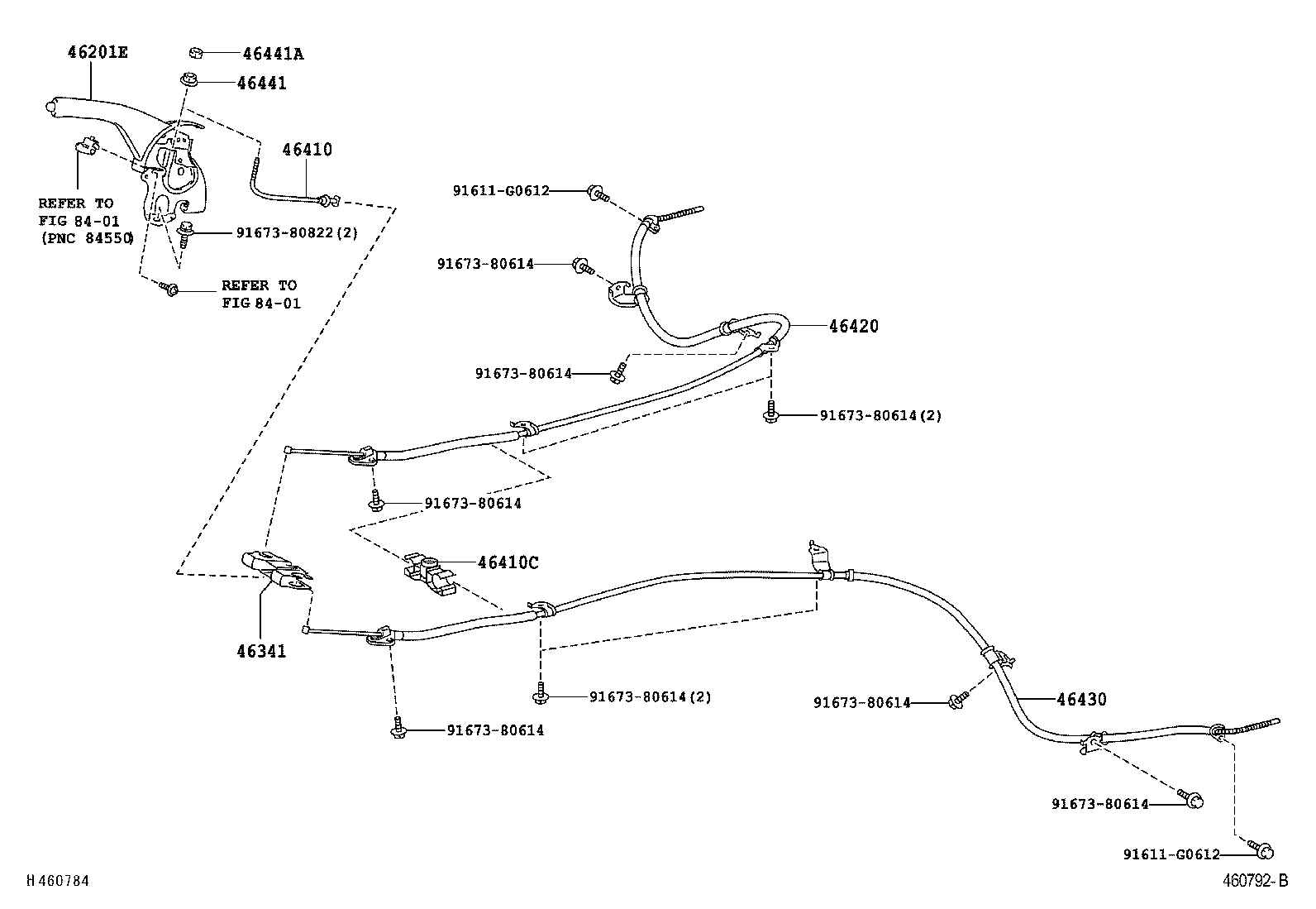  RAV4 VANGUARD |  PARKING BRAKE CABLE