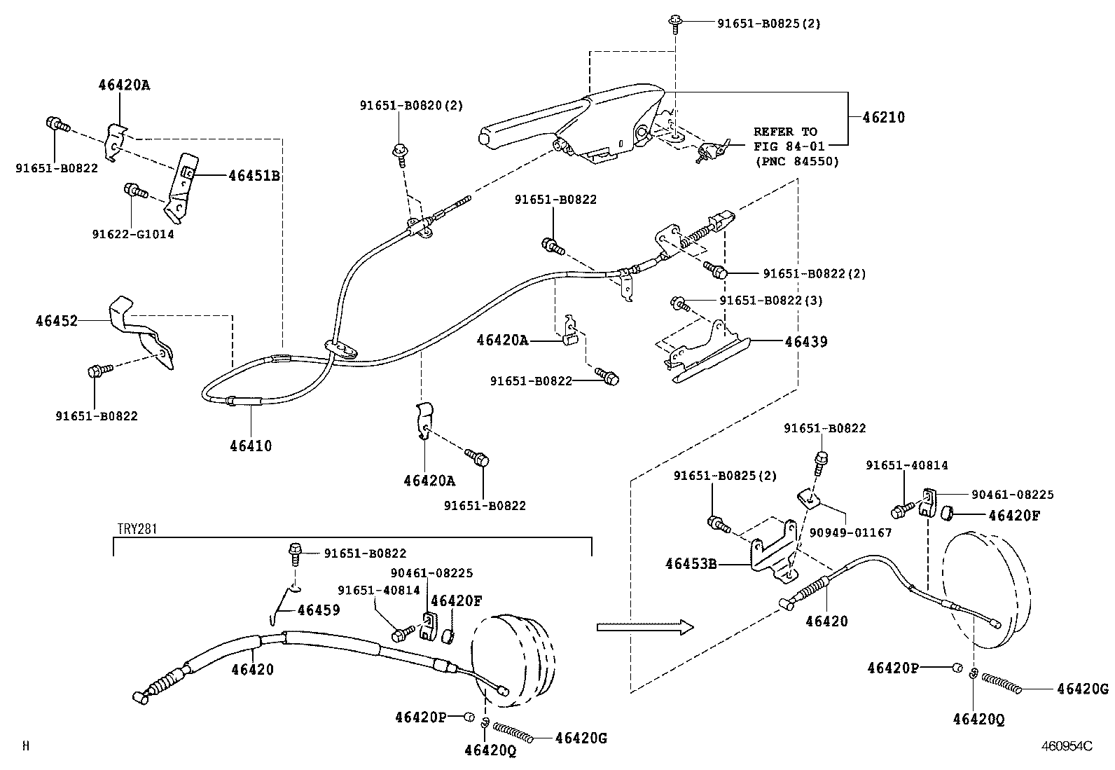  DYNA TOYOACE |  PARKING BRAKE CABLE