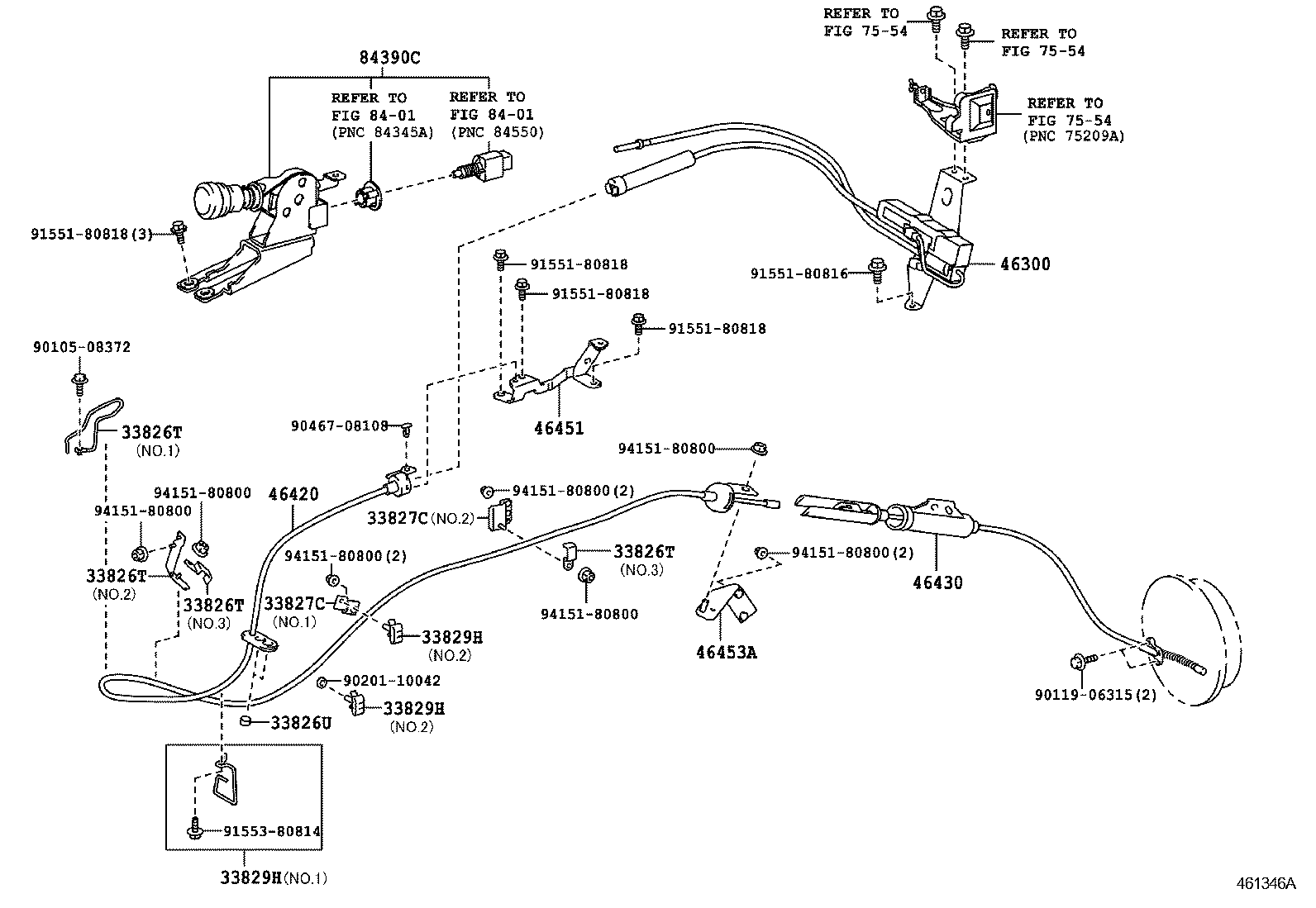  DYNA TOYOACE HV |  PARKING BRAKE CABLE