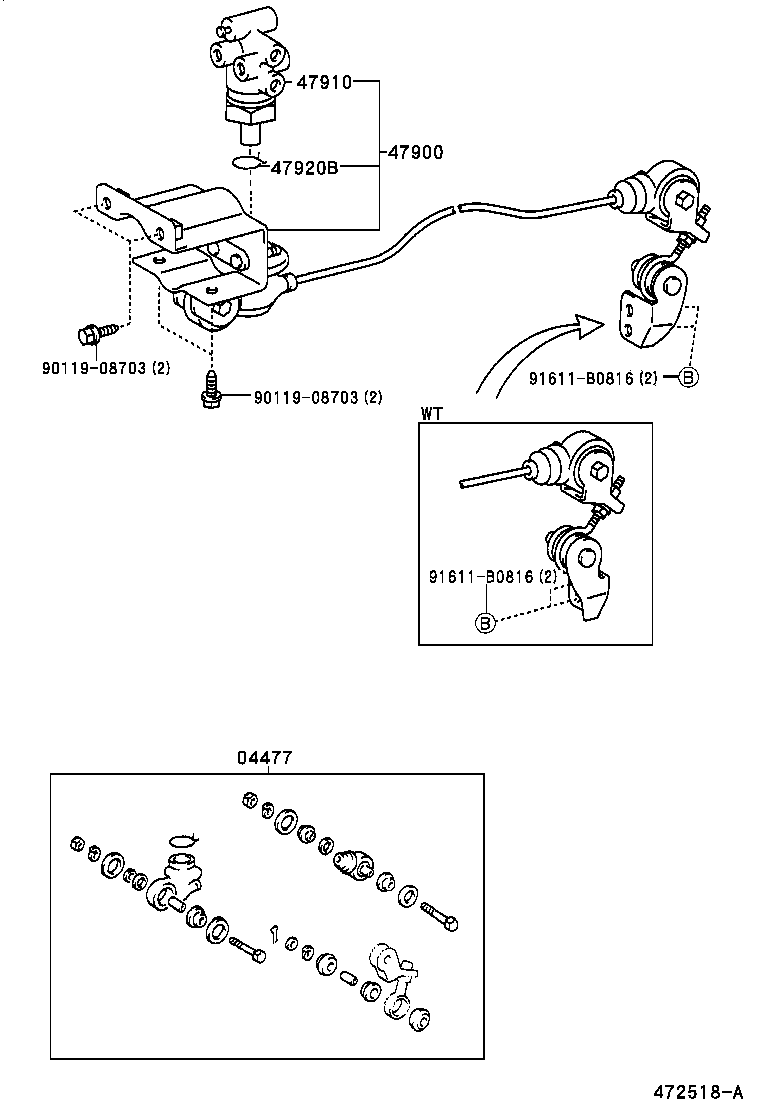  DYNA TOYOACE |  BRAKE TUBE CLAMP
