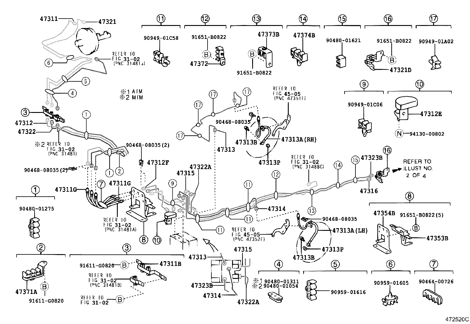  DYNA TOYOACE |  BRAKE TUBE CLAMP