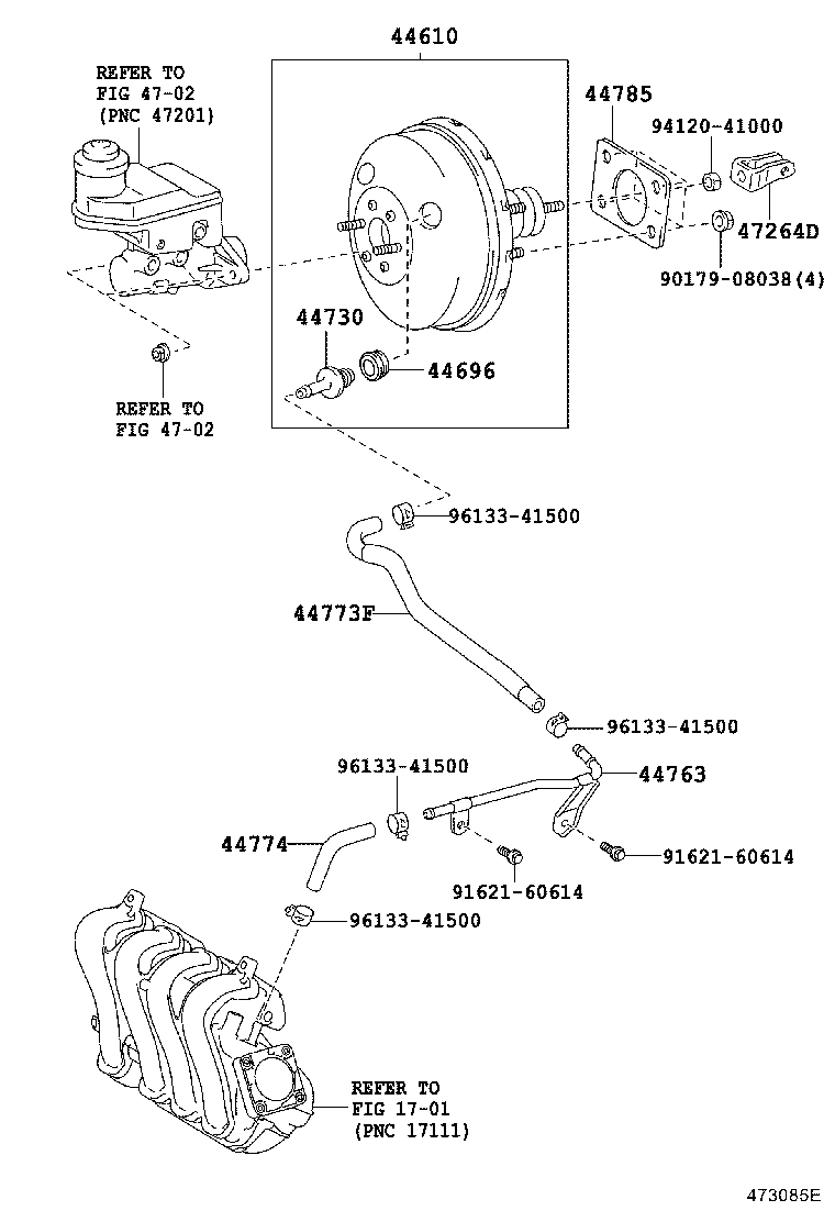 PROBOX SUCCEED |  BRAKE BOOSTER VACUUM TUBE