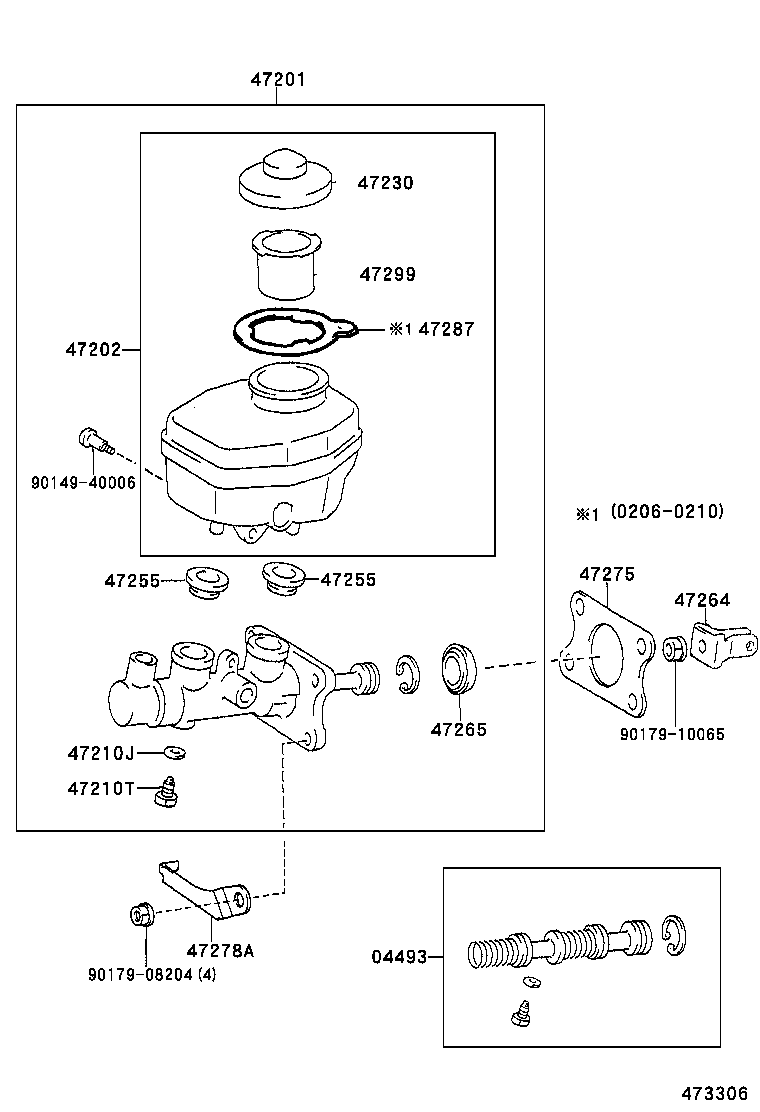  CROWN COMFORT SED |  BRAKE MASTER CYLINDER
