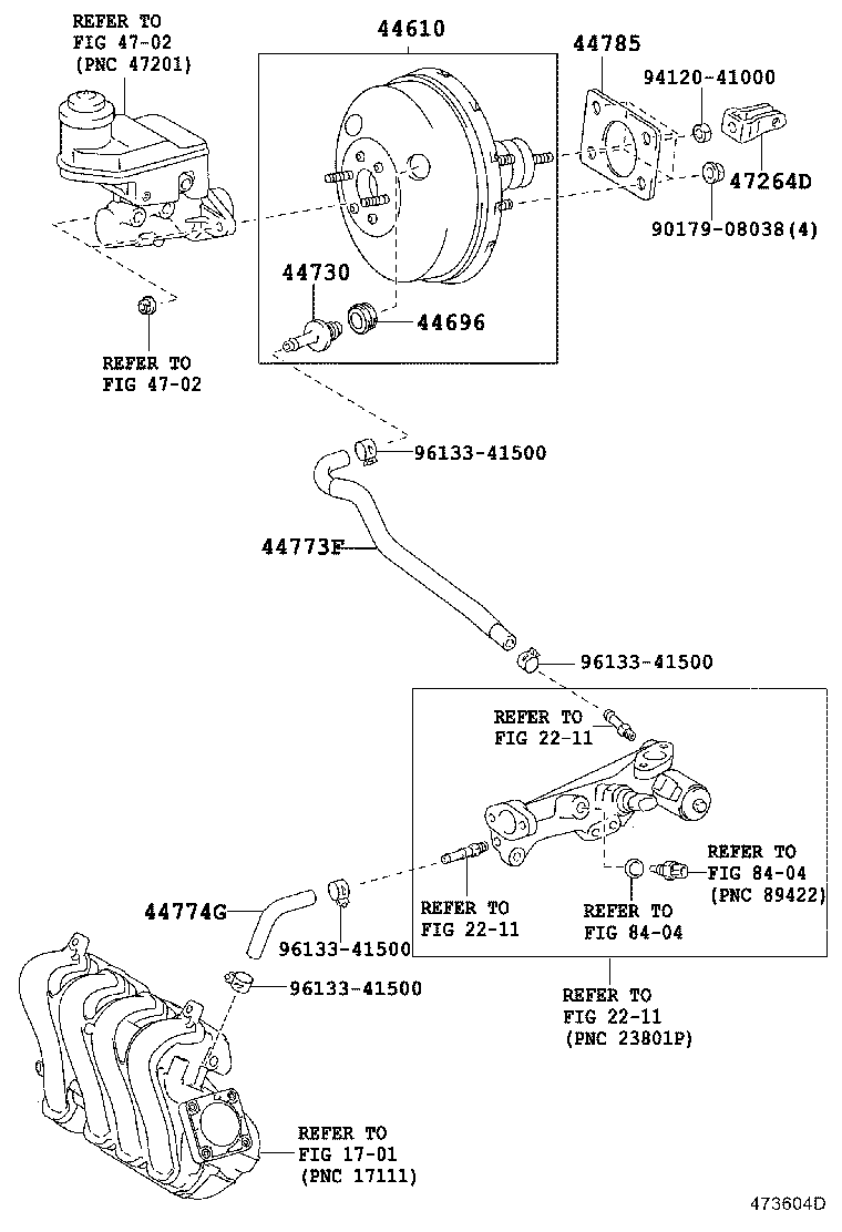  PROBOX SUCCEED |  BRAKE BOOSTER VACUUM TUBE