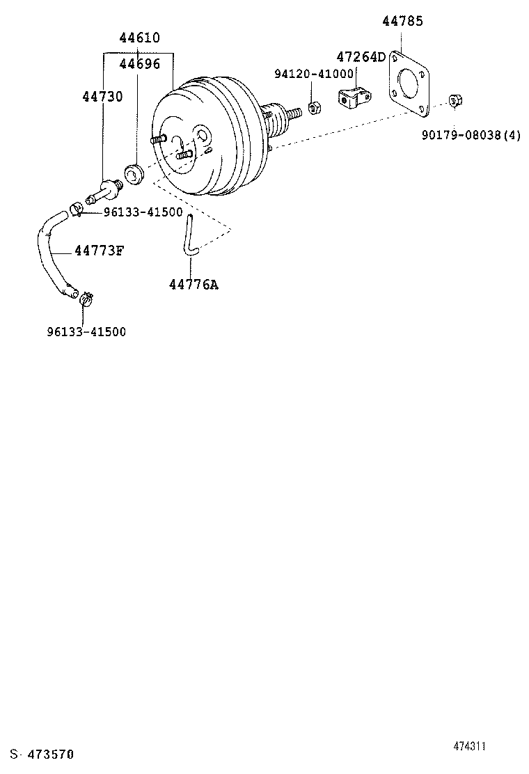  ISIS |  BRAKE BOOSTER VACUUM TUBE