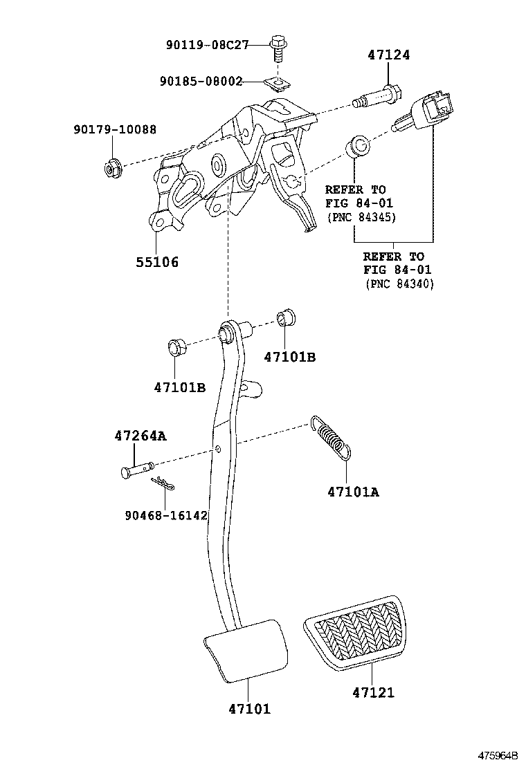  PREMIO ALLION |  BRAKE PEDAL BRACKET