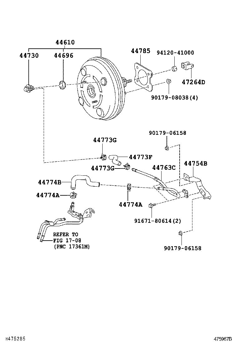  PREMIO ALLION |  BRAKE BOOSTER VACUUM TUBE