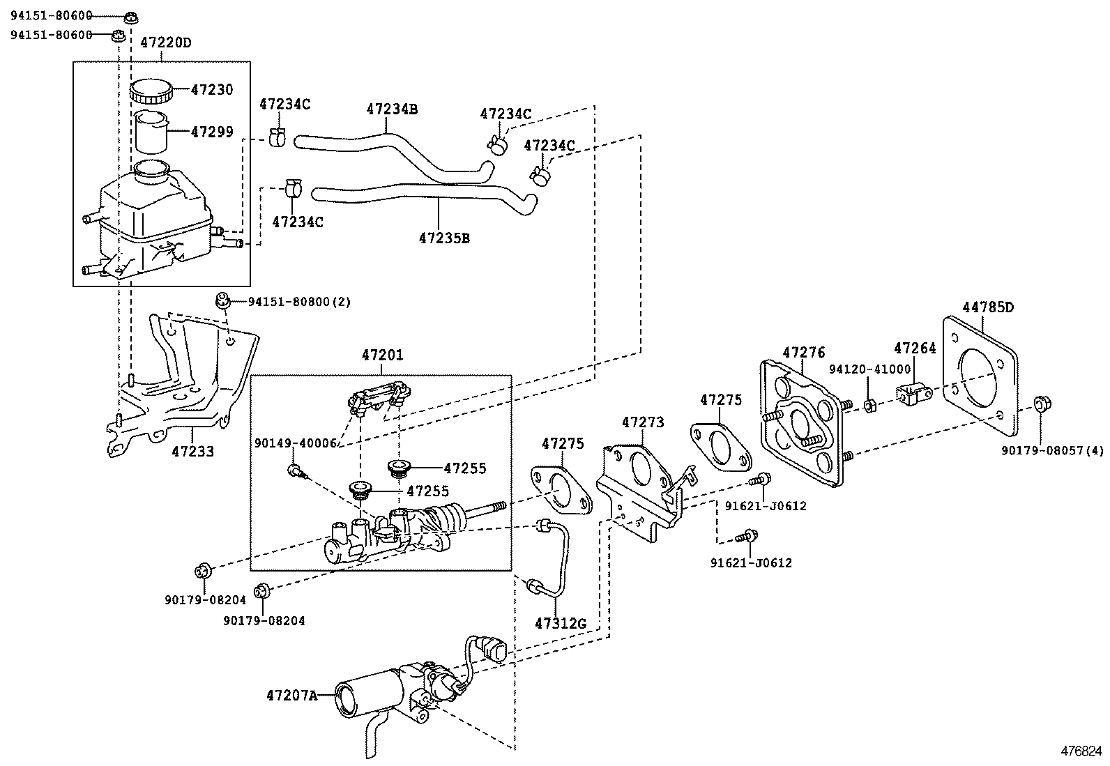  RX270 350 450H |  BRAKE MASTER CYLINDER