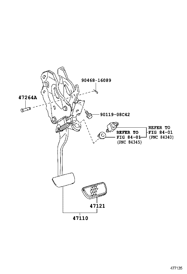  IQ |  BRAKE PEDAL BRACKET