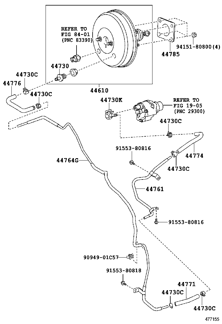  HIACE REGIUSACE |  BRAKE BOOSTER VACUUM TUBE