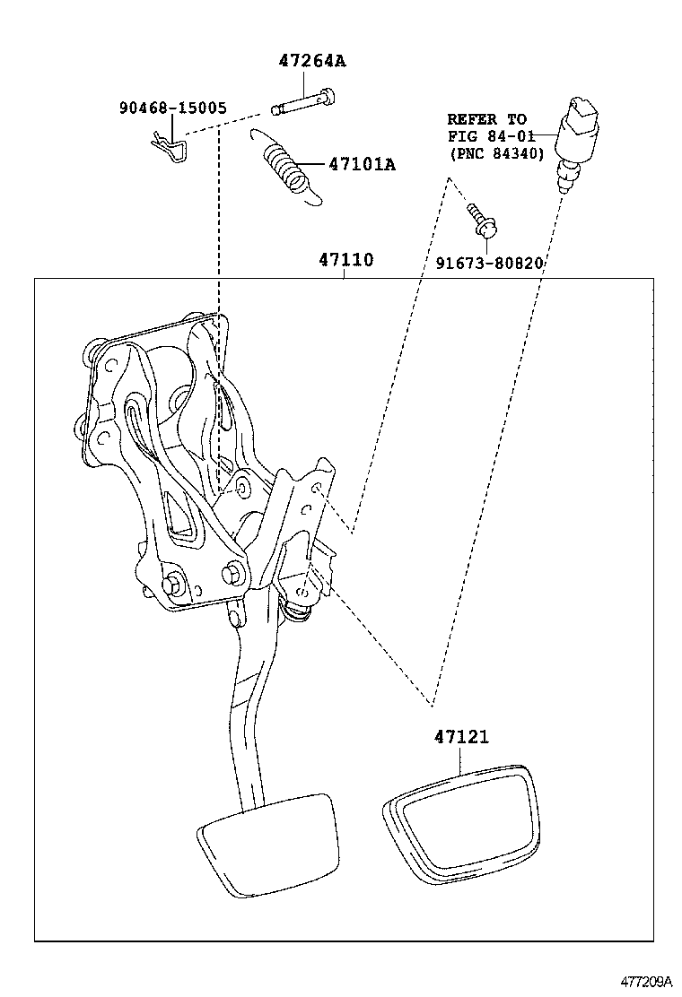  CROWN |  BRAKE PEDAL BRACKET