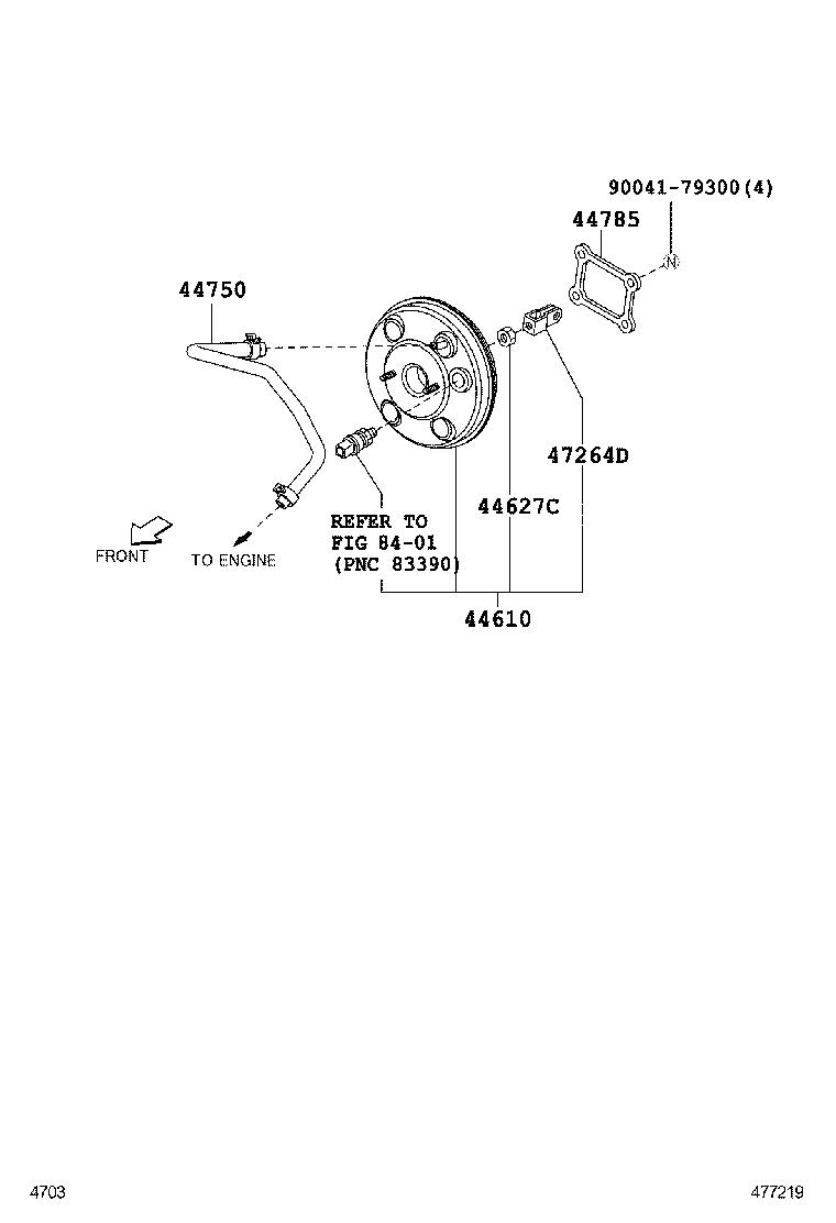  PIXIS SPACE |  BRAKE BOOSTER VACUUM TUBE
