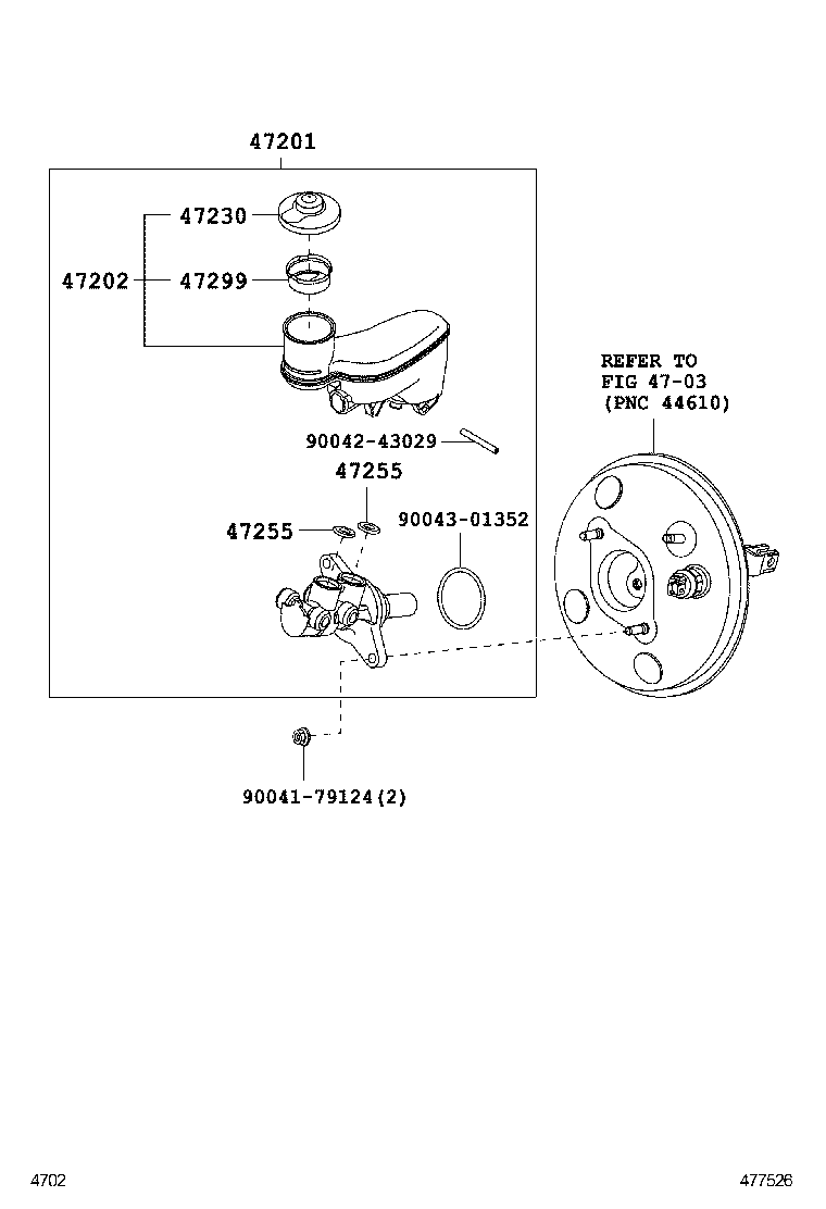  PIXIS SPACE |  BRAKE MASTER CYLINDER