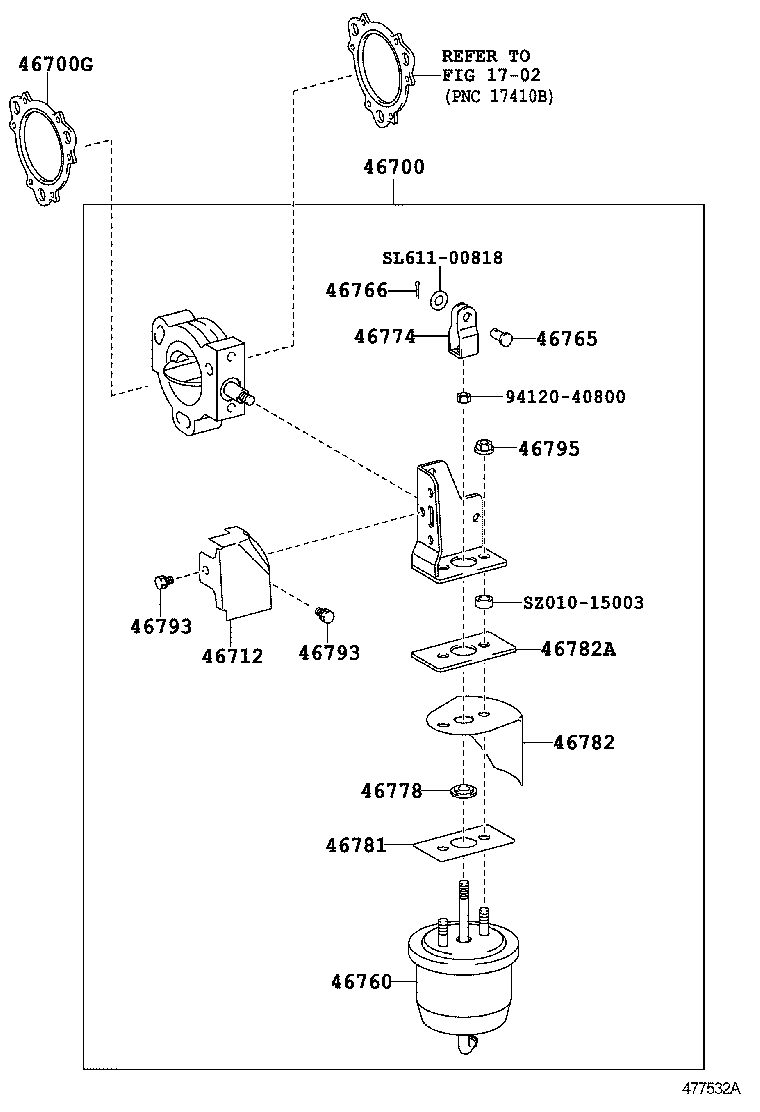  DYNA TOYOACE |  EXHAUST BRAKE ASSEMBLY VACUUM CYLINDER