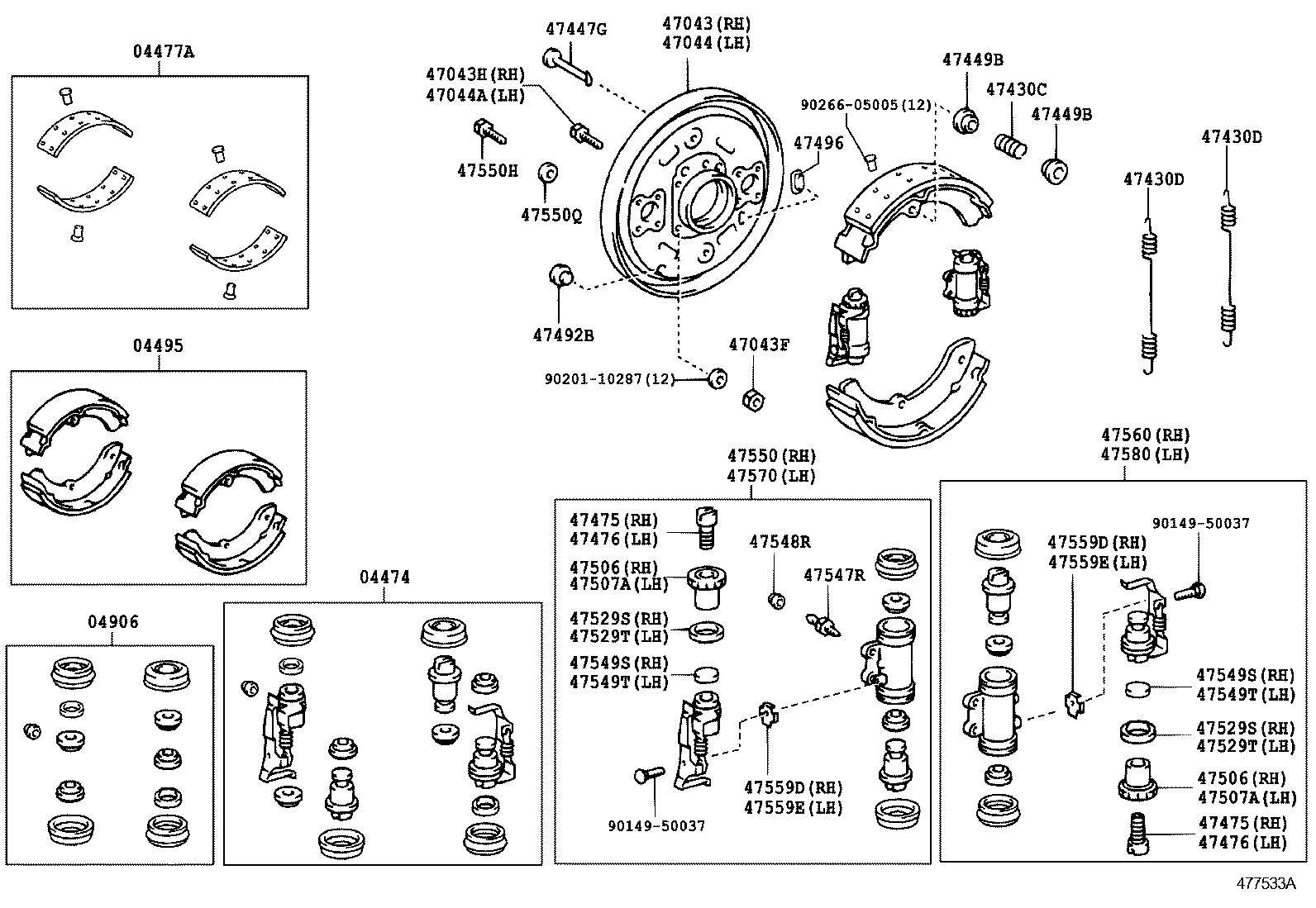  DYNA TOYOACE |  REAR DRUM BRAKE WHEEL CYLINDER BACKING PLATE