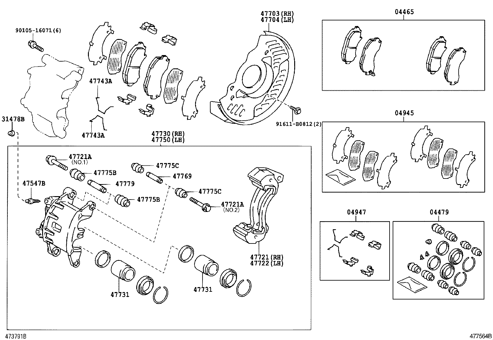  DYNA TOYOACE |  FRONT DISC BRAKE CALIPER DUST COVER