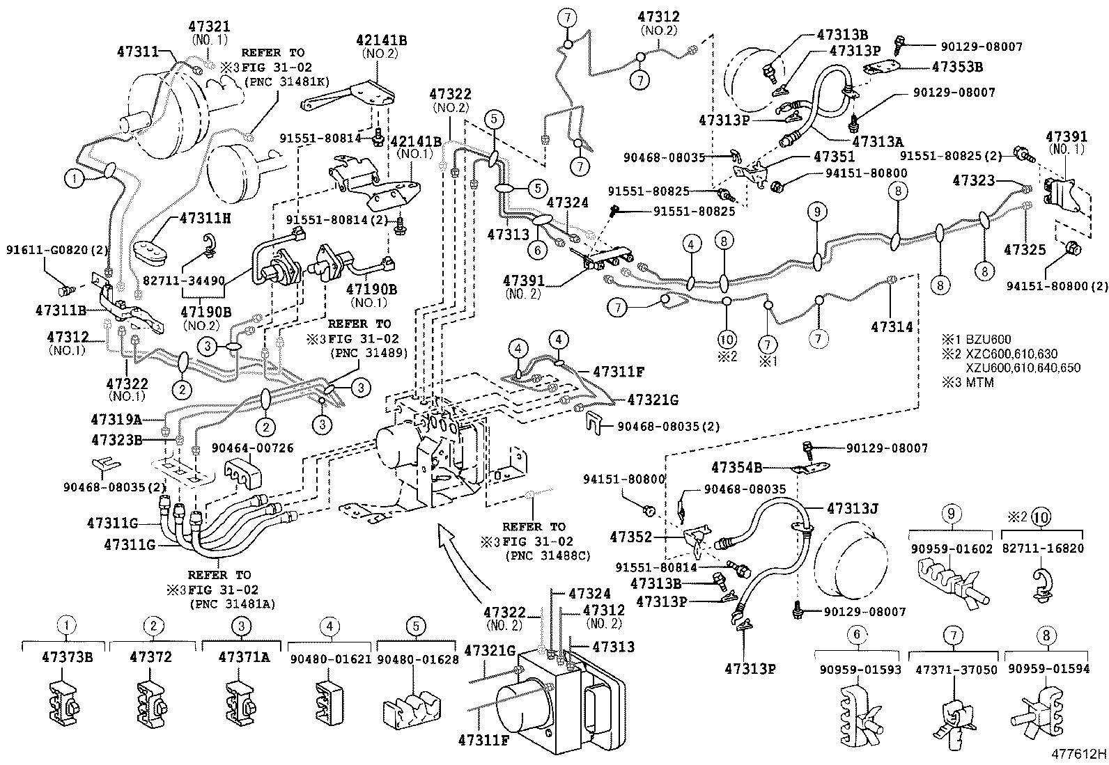  DYNA TOYOACE |  BRAKE TUBE CLAMP