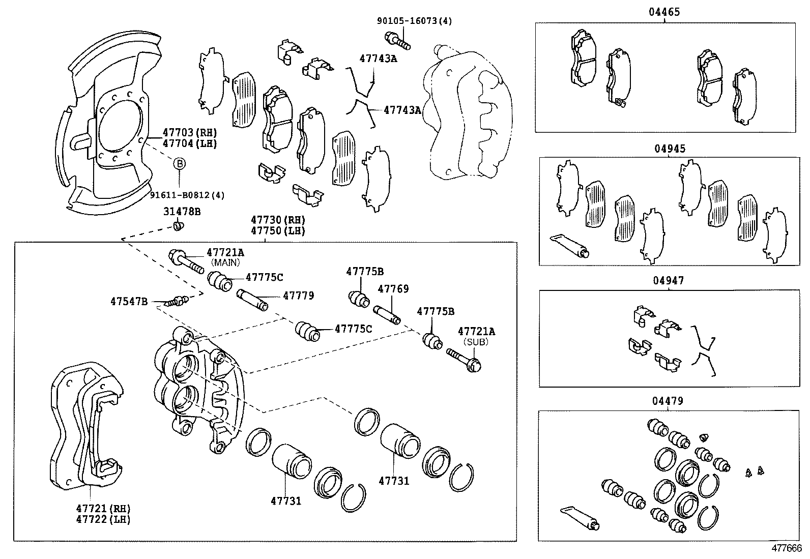  DYNA TOYOACE |  FRONT DISC BRAKE CALIPER DUST COVER