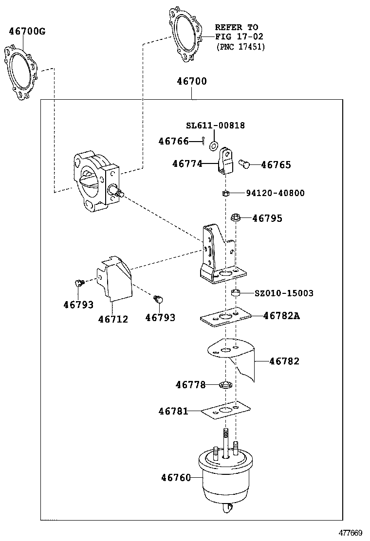  DYNA TOYOACE |  EXHAUST BRAKE ASSEMBLY VACUUM CYLINDER