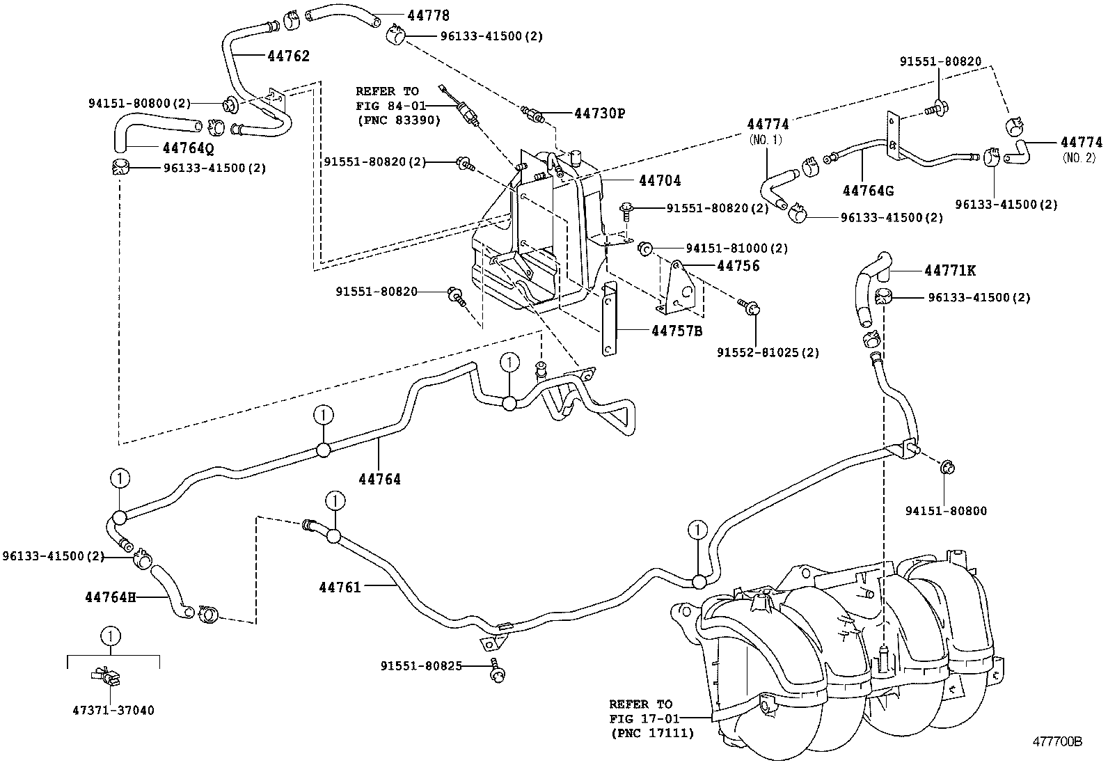  DYNA TOYOACE |  BRAKE BOOSTER VACUUM TUBE