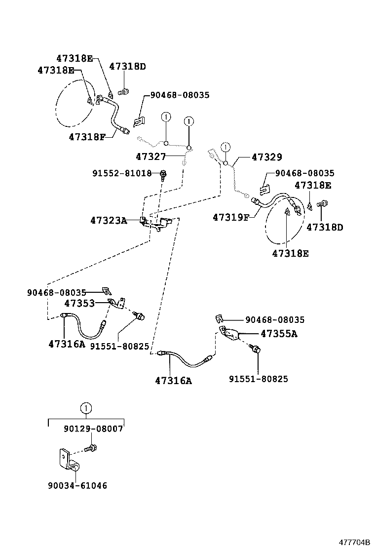  DYNA TOYOACE HV |  BRAKE TUBE CLAMP