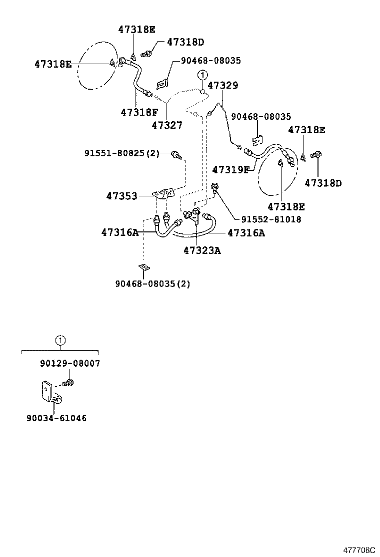  DYNA TOYOACE |  BRAKE TUBE CLAMP