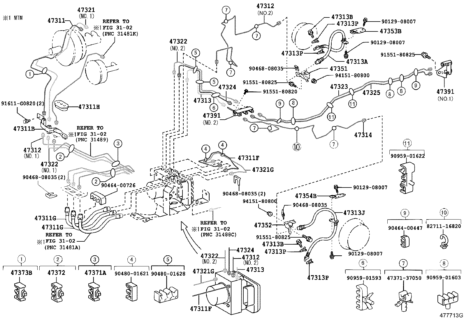  DYNA TOYOACE |  BRAKE TUBE CLAMP