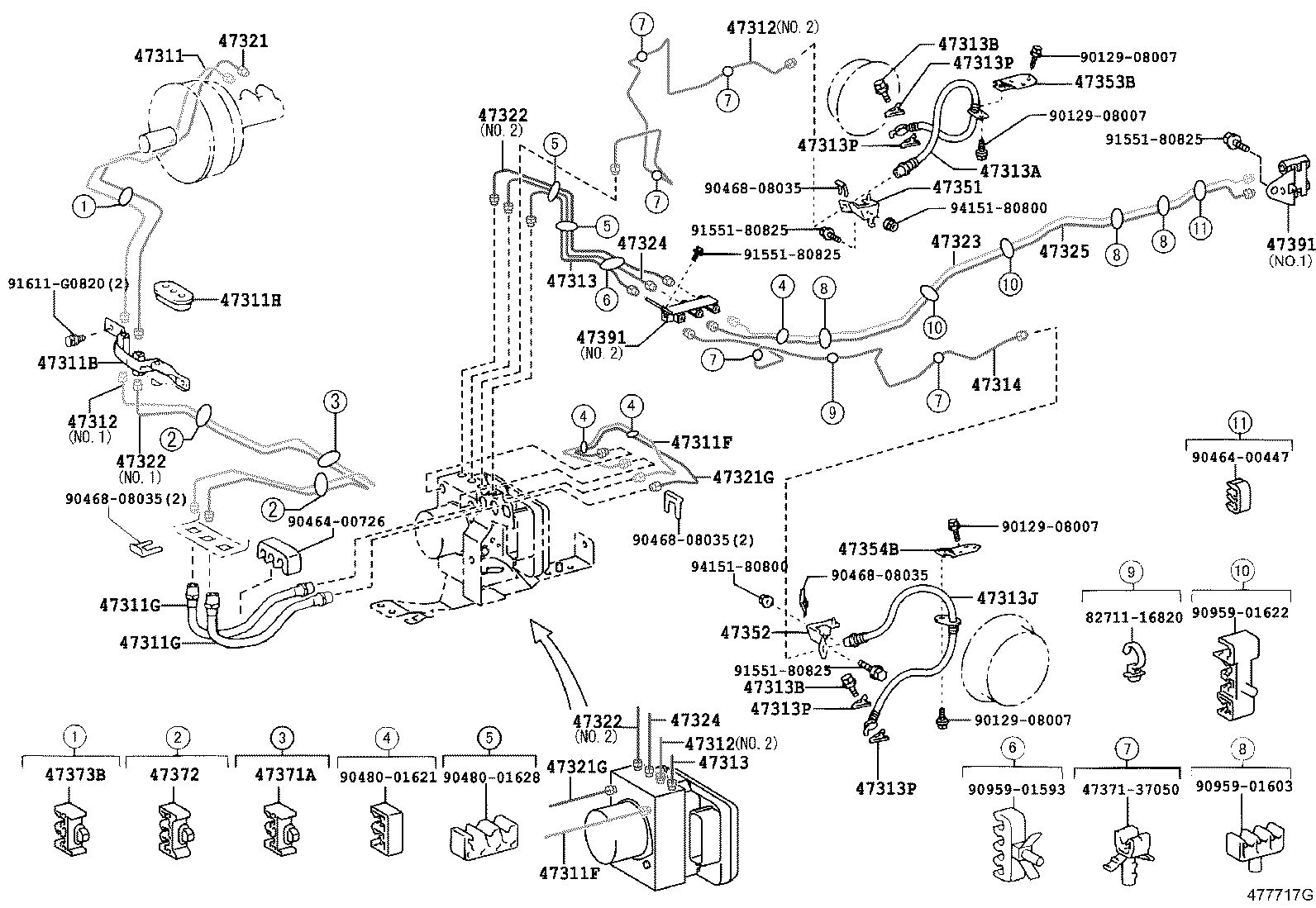  DYNA TOYOACE HV |  BRAKE TUBE CLAMP