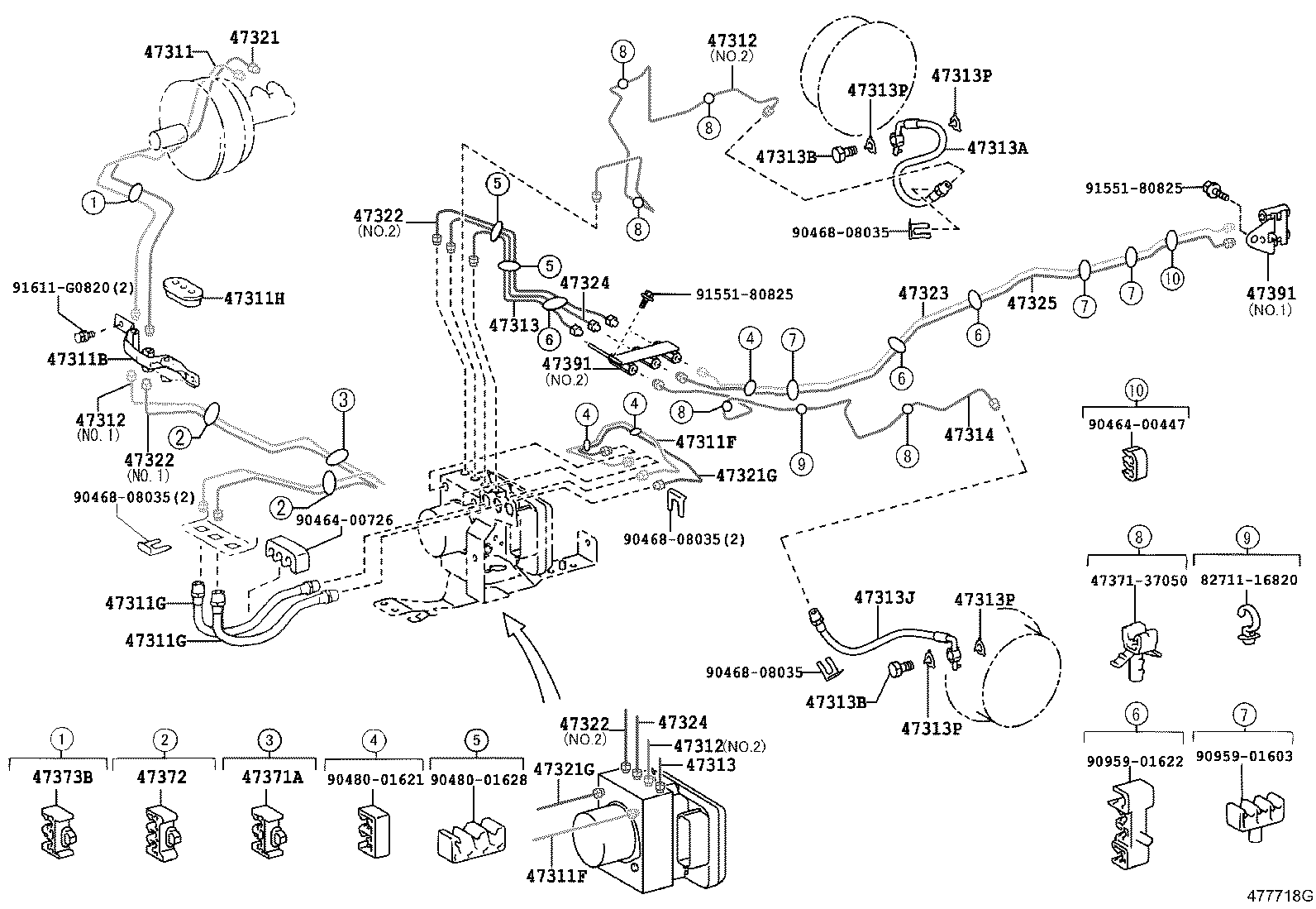  DYNA TOYOACE HV |  BRAKE TUBE CLAMP