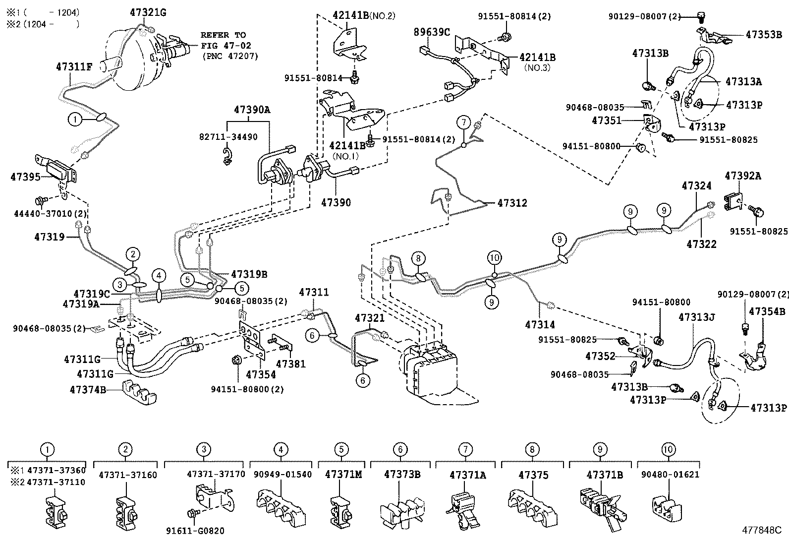  DYNA TOYOACE |  BRAKE TUBE CLAMP
